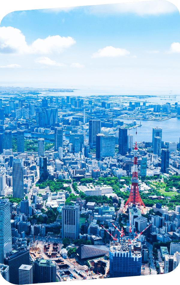 上から見た東京